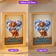thumbnail image 2 of Dachshund Proud Dad Happy Father's Day Acrylic Plaque with Wood Photo Frame Box Wiener Dog Lover Gifts Idea Light Box - 02008, 2 of 5