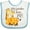 White and Blue, variant on Inktastic My Grandma Loves Me Boys or Girls Baby Bib