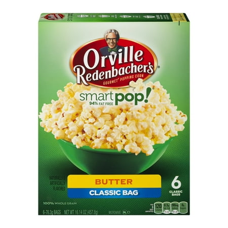 Orville Redenbacher's® Smart Pop!® Gourmet® Popping Corn Butter Classic Bag 6-76.3g Bags