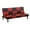 Red-Black, variant on Convertible Futon Sofa Bed Leather Loveseat Adjustable Sleeper Sofa Couch for Living Room Small Apartment,Red