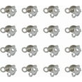 thumbnail image 2 of 1 Box 300pcs 304 Stainless Steel Calotte Ends Bead Tips Open Clamshell Knot Covers Fold-Over Bead Tips 1mm Small Hole End Caps for Knots & Crimp Findings Crafts 5x3x2mm, 2 of 9