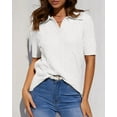 thumbnail image 6 of Sherrylily Women Cable Short Sleeve Sweaters Tops V Neck Knit Casual Pullover Shirt, 6 of 6