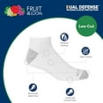 thumbnail image 6 of Fruit of the Loom Men's Dual Defense Low Cut Socks, 12 Pack, 6 of 13