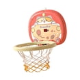 thumbnail image 2 of Mini Basketball Hoop Set Portable Indoor Game Set for Door Wall Adults Gifts Cat, 2 of 9