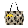 thumbnail image 1 of Easygdp Cute Black Dog Bolsa de Viaje de Playa de Gran Capacidad, Bolsa Tote Perfecta para la Playa, Escapadas de Fin de Semana y Viajes, 1 of 7