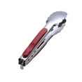 thumbnail image 1 of Christmas decorations Food Clips Kitchen Clip Stainless Steel Three Line Food Clip 9 Inch Food Clip Bread Clip Red Glue Red Handle Ice Clip Barbecue Clip Steak Clip Carbon Clip, 1 of 3