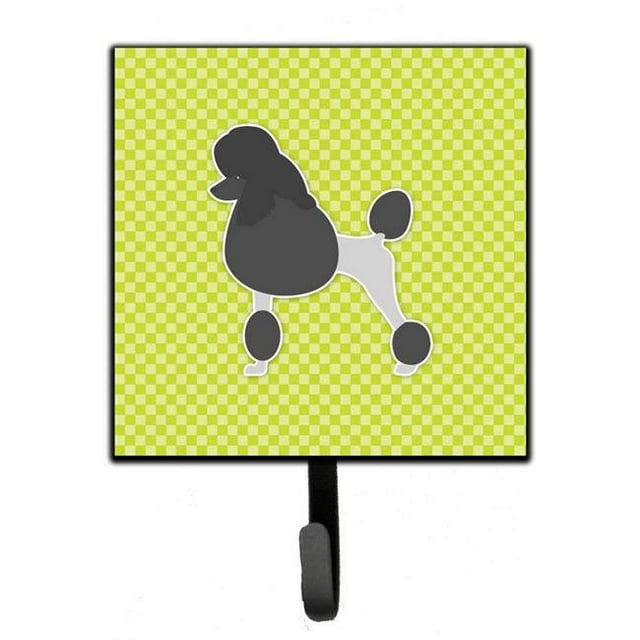 Carolines Treasures BB3839SH4 Poodle Checkerboard Green Leash or Key Holder