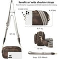 thumbnail image 3 of Crossbody Bags for Women Vegan Leather Purse Shoulder Handbags with Wide Strap, 3 of 6