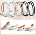 thumbnail image 5 of 2 Pcs Rhinestone Elastic Shoe Straps High Heels Shoe Belts Detachable Anti-loose Straps for Sandals Slippers Secure Fit, 5 of 8