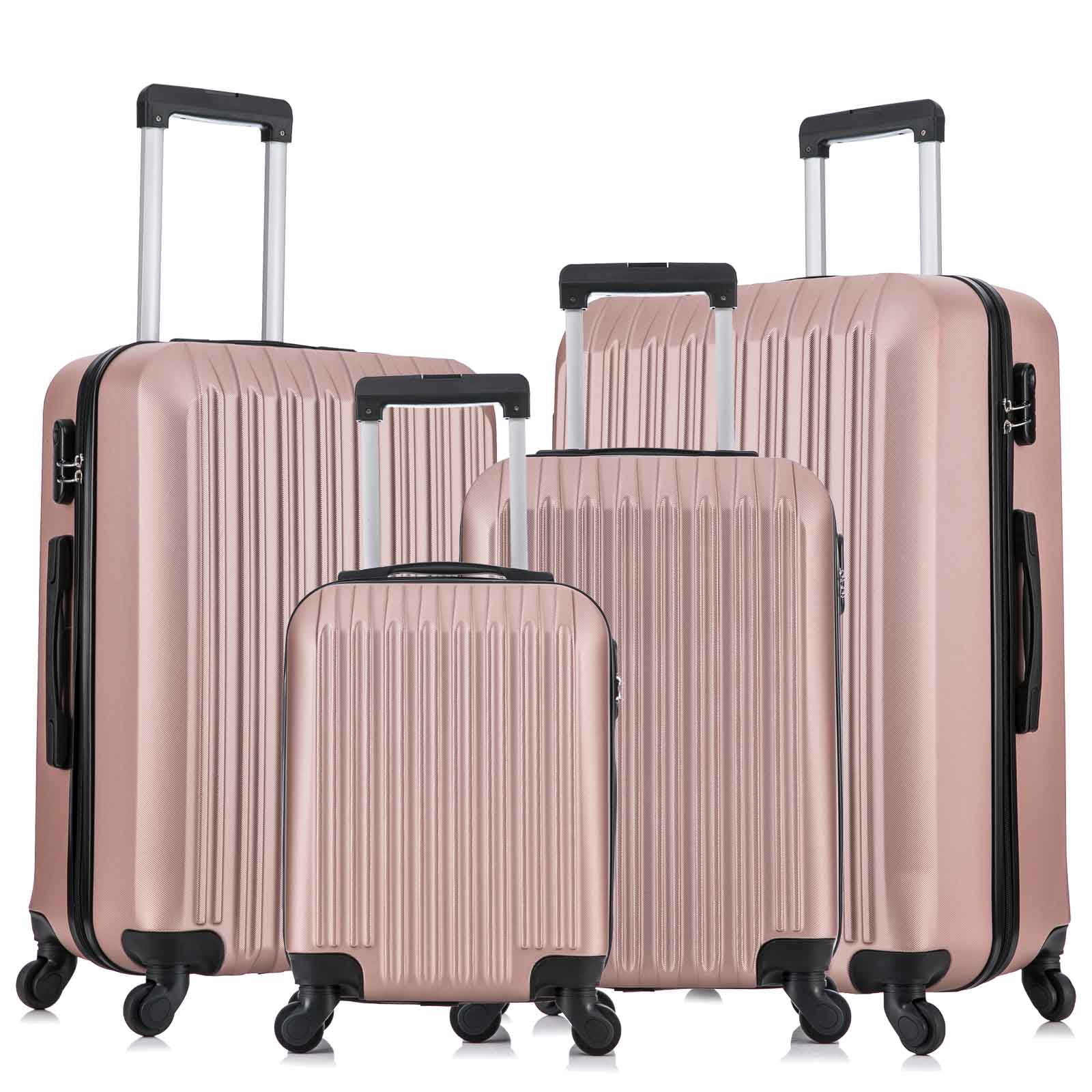 4 piece spinner luggage set luggage sets hardside with spinner wheels