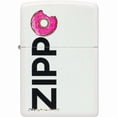 thumbnail image 3 of Zippo Blanco Diseño Rosquilla Mordida, 100% U S A, 3 of 3