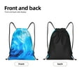 thumbnail image 5 of Bingfone Blue Shell Drawstrings Backpacks Bags For Men Women Gym Drawstrings Bag, 5 of 9