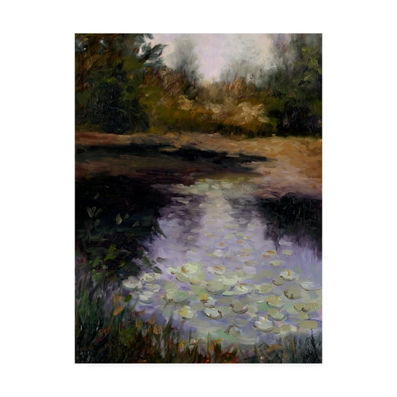 Trademark Fine Art 'Oregon Water Lilies' Canvas Art by Mary Jean Weber