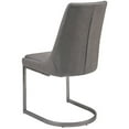 thumbnail image 5 of Modus Chaise d'Appoint Oxford en Simili Cuir Gris Basalte (Lot de 2), 5 of 5