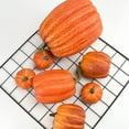 thumbnail image 4 of 7Pcs Fake Pumpkins Artificial Plastic Pumpkins Decorations Foam Pumpkins for Fall Halloween Home Decor (Orange, One Size), 4 of 6