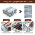 thumbnail image 4 of ICEANT 3'x8' Hallway Runner Rugs, Abstract Style Area rug with Non-Slip Backing, Washable Rug for Kitchen Entryway Bedroom Laundry Room, Blue, 4 of 5