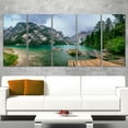 thumbnail image 1 of Design Art Lake between Mountains Landscape Photo Canvas Art Print, 1 of 2