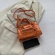 thumbnail image 2 of Bolso Bandolera para Mujer Bolso Con Asa Superior Cuero PU Bolso Diario para Exteriores (naranja), 2 of 9