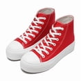 thumbnail image 2 of Womens Mens High Top Canvas Sneakers Lace Up Platform Casual Shoes Classic Comfortable Fashion Sneakers, 2 of 6