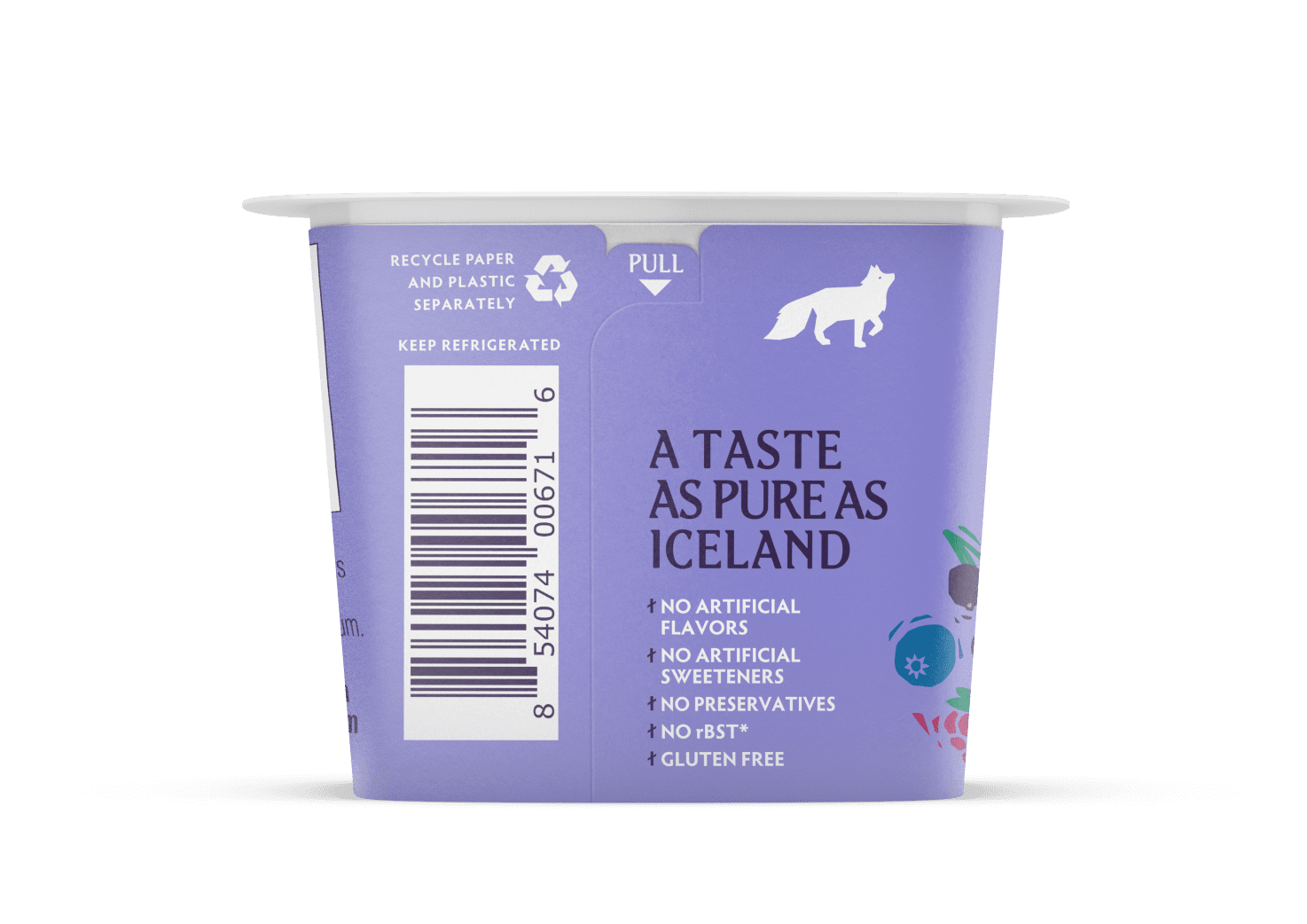 Icelandic Provisions Skyr, Berry Medley, 5.3 Ounce Plastic Cup