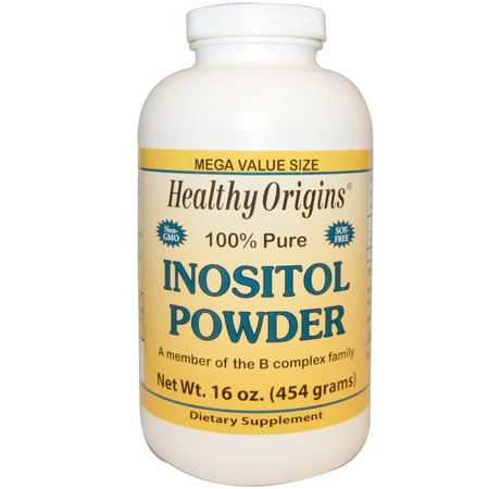 Healthy Origins 100% Pure Inositol Powder, 16 Oz (Best Time Of Day To Take Inositol)