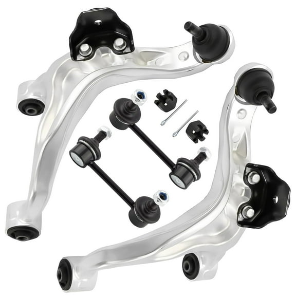 Detroit Axle - Rear Upper Control Arms Kit for 2007-2013 Nissan Altima 2 Upper Control Arms with Ball Joints Assembly 2 Sway Bar End Links 2008 2009 2010 2011 2012 Replacement
