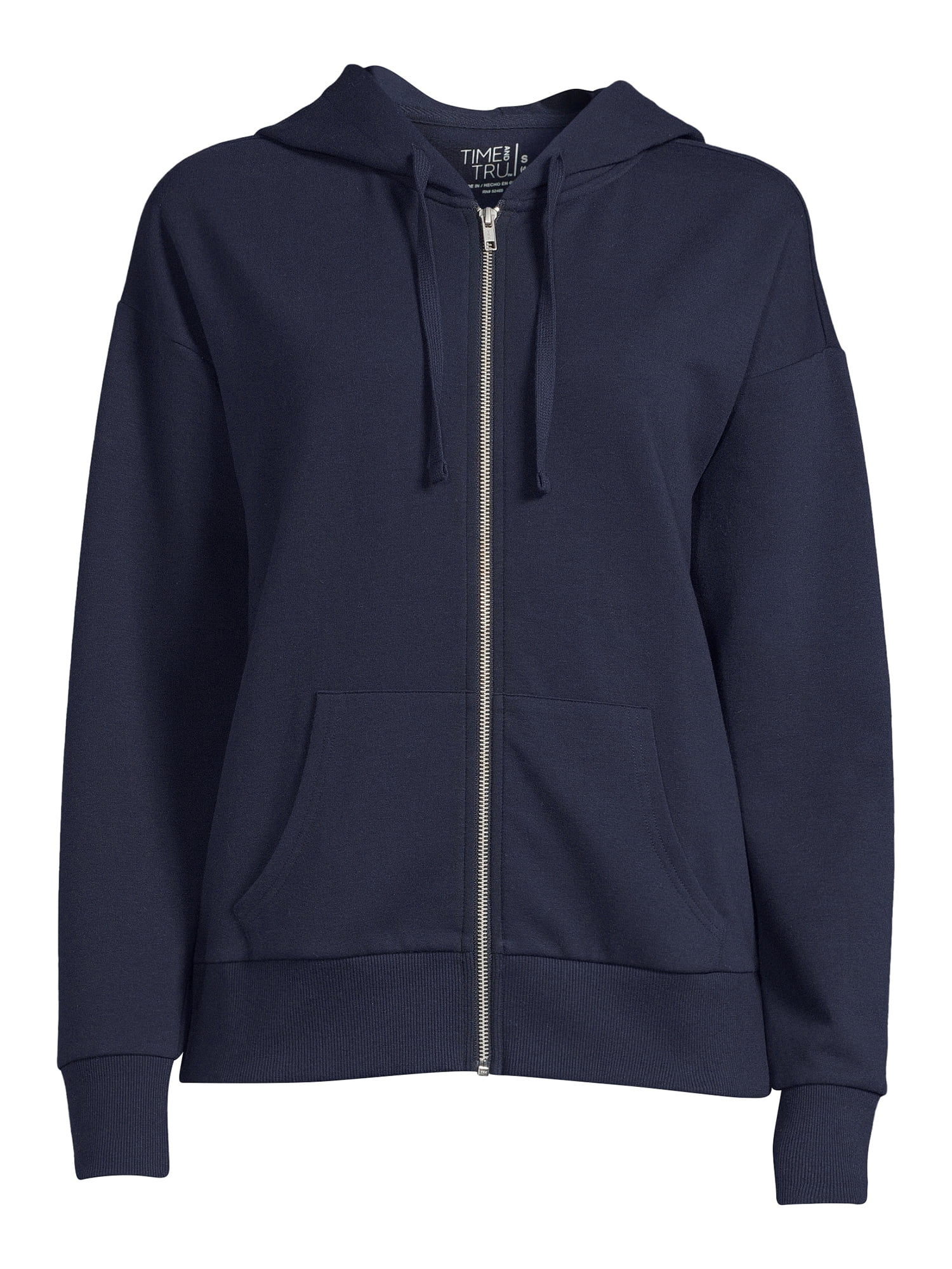 Time and Tru Women s Zip Up Hoodie Walmart