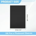 thumbnail image 2 of Uxcell 100 Pcs Photocard Sleeves, 61 x 91mm Kpop Card Protector Holder, Black, 2 of 5