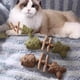 thumbnail image 4 of Juguete masticable natural para gatos con forma de espina de pescado, hierba gatera Silvervine, palo masticable, cuidado dental, palo de limpieza para gatos, juego interactivo, salud bucal, 4 of 8