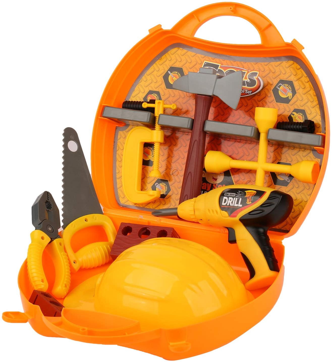 Nspire Toys Toolbox Play Construction Tool Set, 21 Pieces - Walmart.com