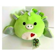 Valentine's Day Squishmallows Desmund Dragon Plush Clip-On 3.5"