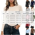 thumbnail image 4 of ByworldtasicNo Boundaries Womens Ribbed Crew Neck Long Sleeve Shirts Fitted Going Out Tops Crop Basic Tee Casual Trendy Top, 4 of 9
