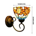 thumbnail image 3 of Lámpara de pared vintage aplique decorativo para cafeterías, dormitorios, pasillos, balcones con luz nocturna LED, iluminación ambiental cálida, material de hierro y vidrio, 3 of 9