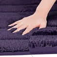 thumbnail image 3 of Unique Bargains Geometry Bathroom Rug Mat Absorbent Non-Slip Bath Rugs Purple 20" x 32", 3 of 6