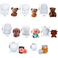 thumbnail image 5 of Ice Molds 2 Pack,Ice Cube Trays Mold to DIY Lovely 3D Drink Ice Coffee Juice Cocktail,Silicone Candle Chocolate Mold for Easter Halloween Christmas Party Cake Decoration, 5 of 6