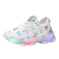 thumbnail image 5 of Gerichy Toddler Boys Girls Light Up Shoes LED Flashing Lightweight Mesh Breathable Running Sneakers for Toddler Little Girls Shoes Run Children Kid Sport Baby Luminous Baby Shoes, 5 of 6