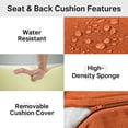 thumbnail image 5 of Opohoro Outdoor Deep Seat Cushion Set, 24"x24"x6", Water Resistant & UV Resistant Comfortable Furniture Cushions for Patio Chair, Sofa, Loveseat, 5 of 12