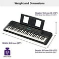 thumbnail image 3 of Yamaha PSR-E283 Portable Keyboard 51 Key, Black, 3 of 6