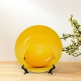 thumbnail image 6 of Gaeub Yellow Lemon Print Ceramic Plate,Dinner Plates,Bone China Decorative Plates with Display Stand,Art Ceramic Ornaments for Wall Hanging Decoration-6in, 6 of 6
