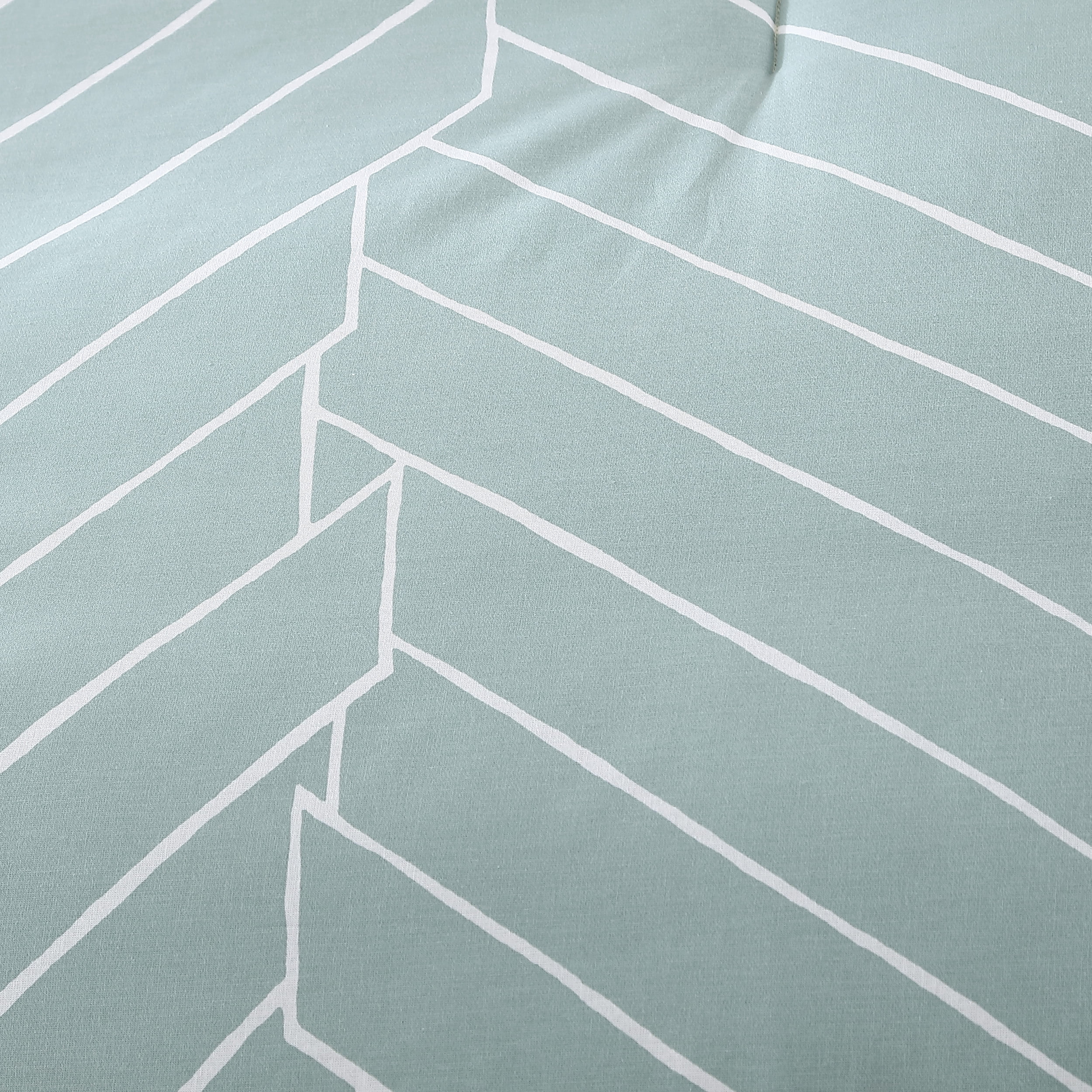 City Scene Ceres Collection Duvet Cover Set-100% Cotton, Reversible & Ideal for All Seasons, Softens with Each Wash, King, Mint