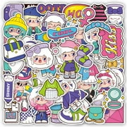 100Pcs Kawaii Anime Cartoon Ootd Sticker Estet Loh1660