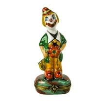 Tall Large Clown Figurine for Collectors Limoges Box Porcelain Figurine
