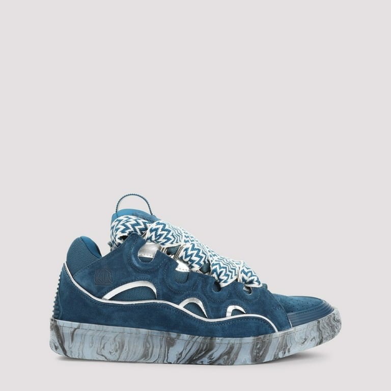 Lanvin Leather Sneakers With Textured Upper Blue (Men's) - Walmart.com
