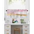 thumbnail image 5 of Valances for Windows Abstract Modern Art Rod Pocket Cafe Window Treatments Valance Curtains for Kitchen Bathroom Laundry Basement Windows 60"x18", 5 of 9
