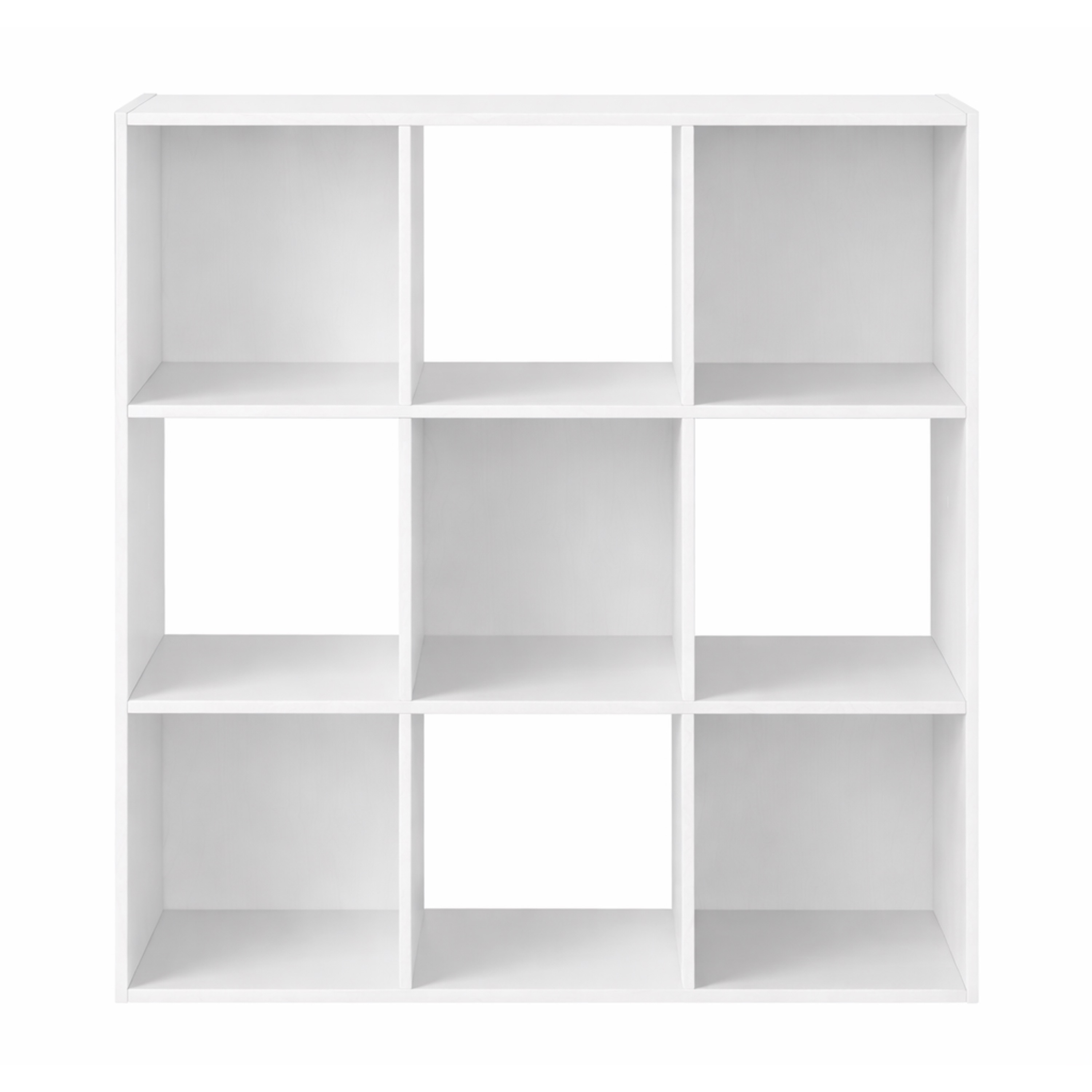 Mainstays 9-Cube Storage Organizer Bookcase, White photo 3