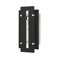 thumbnail image 6 of 21772-04-Livex Lighting-Utrecht - 14 One Light Outdoor Wall Lantern Black/Brushed Nickel Finish, 6 of 11