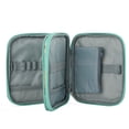 thumbnail image 5 of Hot Sale! Dusknt Handmade Knitting Kit, Crochet Hooks Case Empty Zipper Bags Portable Travel Crochet Storage Bag Organizer with Pocket and Crochet Holder Slots for Carrying Various Crochets Needles, 5 of 9