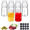 thumbnail image 1 of 10 Pcs Glass Shot Bottles with Caps, 2 oz Reusable Mini Juice Ginger Shot Bottle, 1 of 5