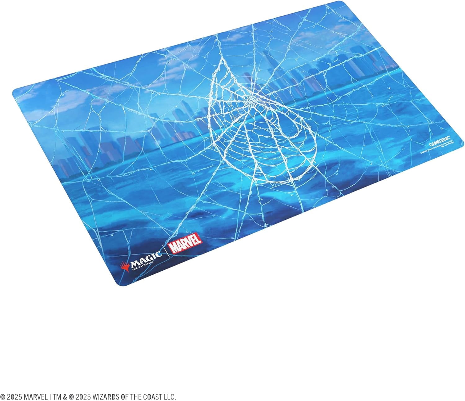 Gamegenic Magic: The Gathering Marvel's Spider-Man Island Shiny PLAYMAT - Premium 61x35cm Game Mat with Shiny Surface, Cushioning, Anti-Slip Back & Flat Stitching, Official MTG Accessory