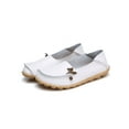 thumbnail image 3 of Fangasis Women Loafers Fashion Flats Classic Casual Shoes Walking Breathable Boat Shoe White 9.5, 3 of 4